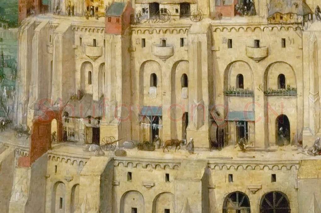 彼得·勃鲁盖尔作品《通天塔》局部 (8)