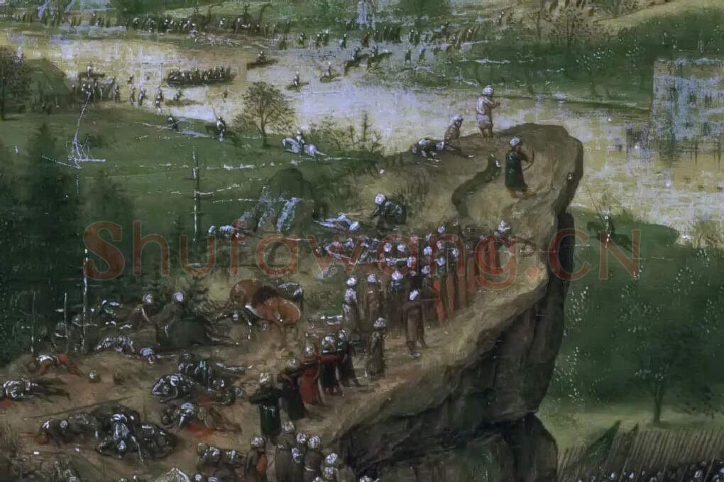 彼得·勃鲁盖尔作品《索尔的自杀》局部 (3)