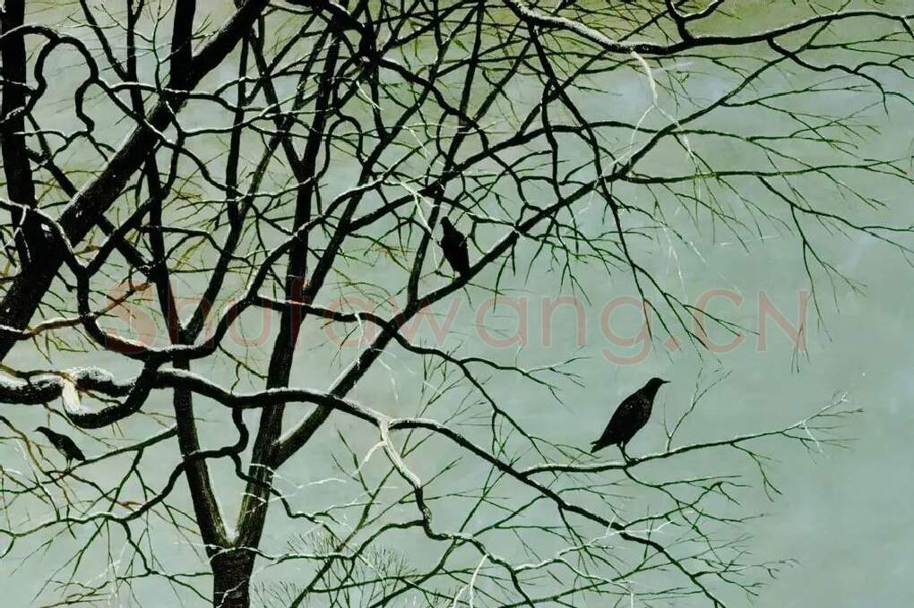 彼得·勃鲁盖尔作品《雪中猎人》局部 (6)