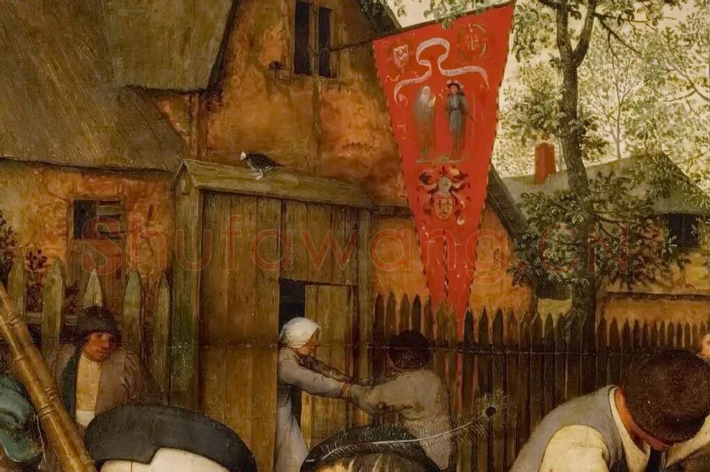 彼得·勃鲁盖尔作品《农民的舞蹈》局部 (6)