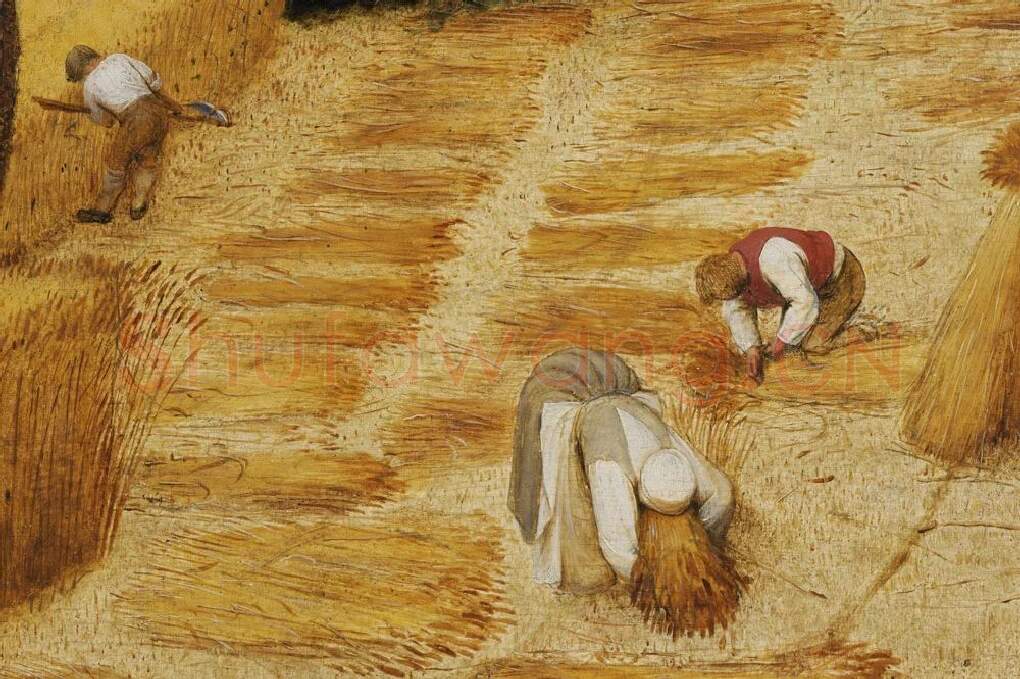 彼得·勃鲁盖尔作品《秋收》局部 (4)