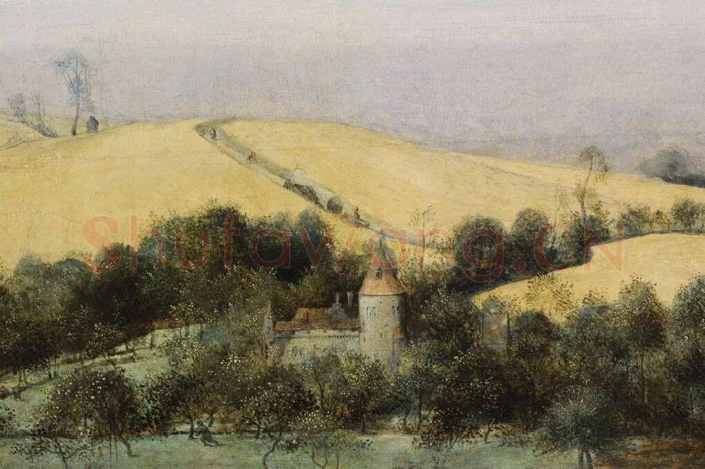 彼得·勃鲁盖尔作品《秋收》局部-(6)