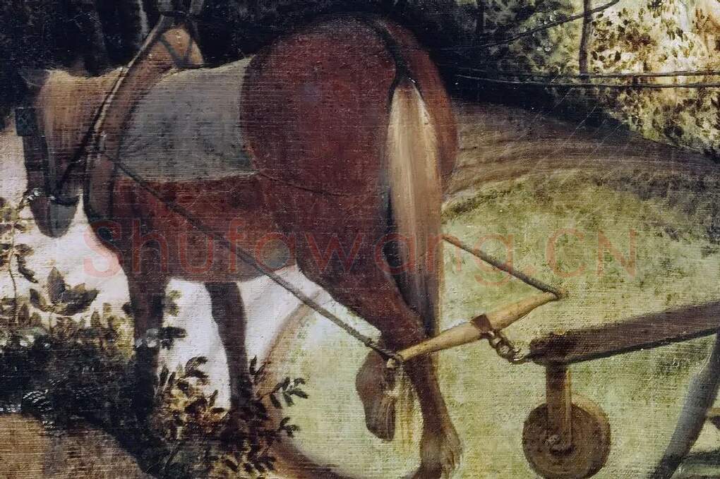 彼得·勃鲁盖尔作品《伊卡洛斯的坠落》局部 (2)