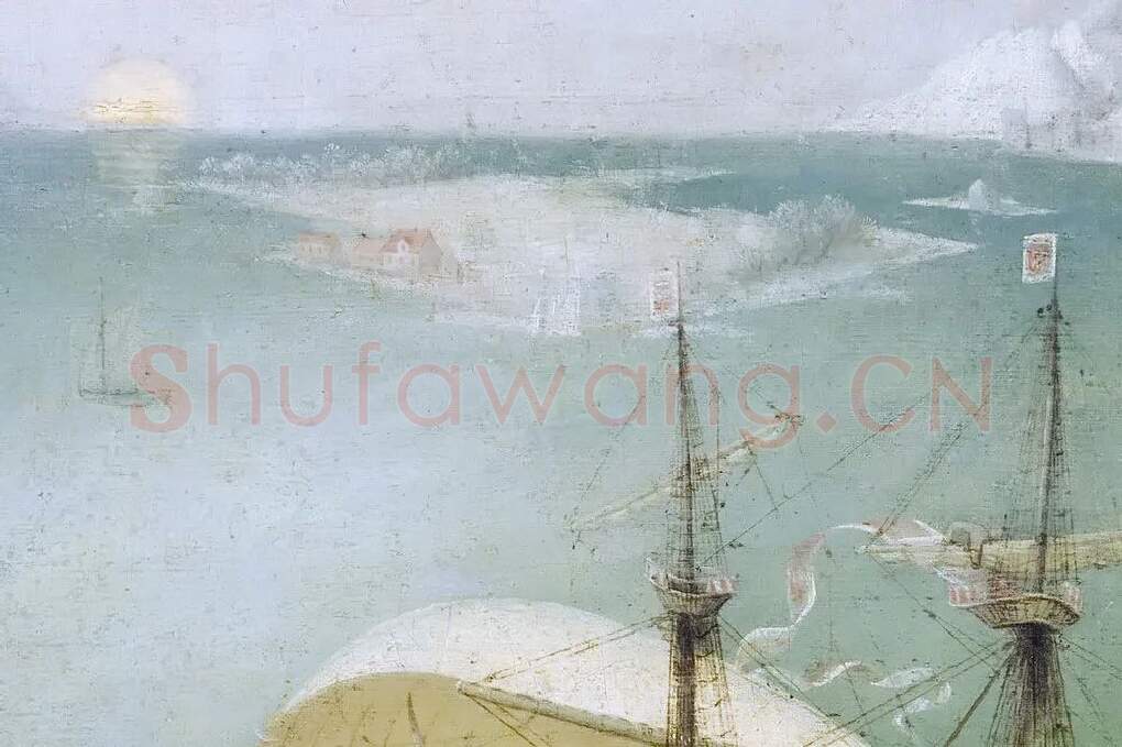 彼得·勃鲁盖尔作品《伊卡洛斯的坠落》局部 (5)