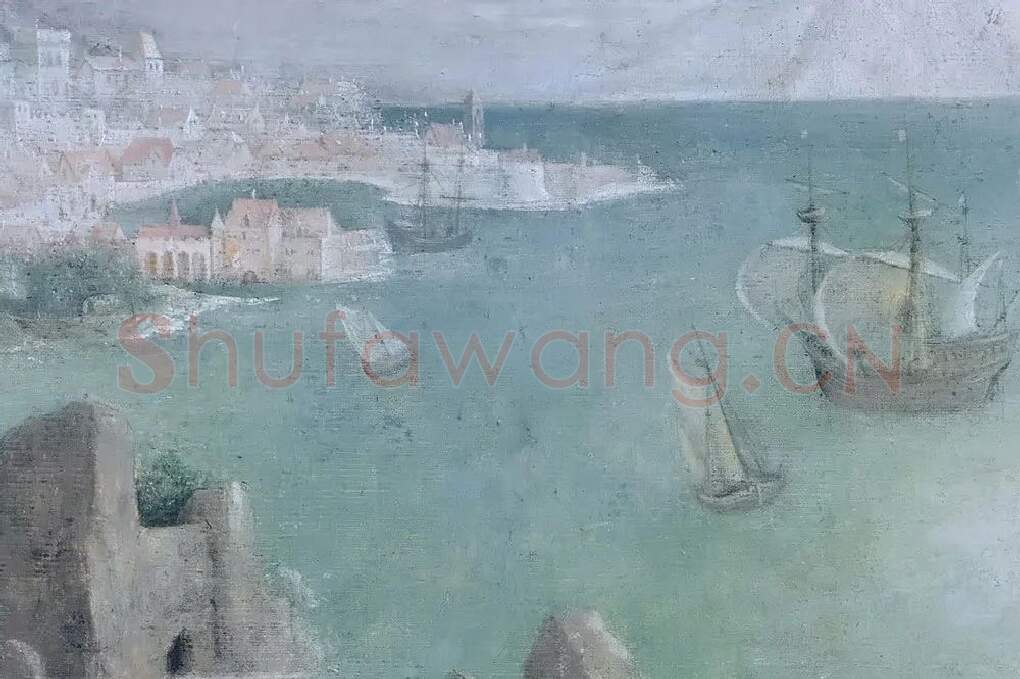 彼得·勃鲁盖尔作品《伊卡洛斯的坠落》局部 (6)