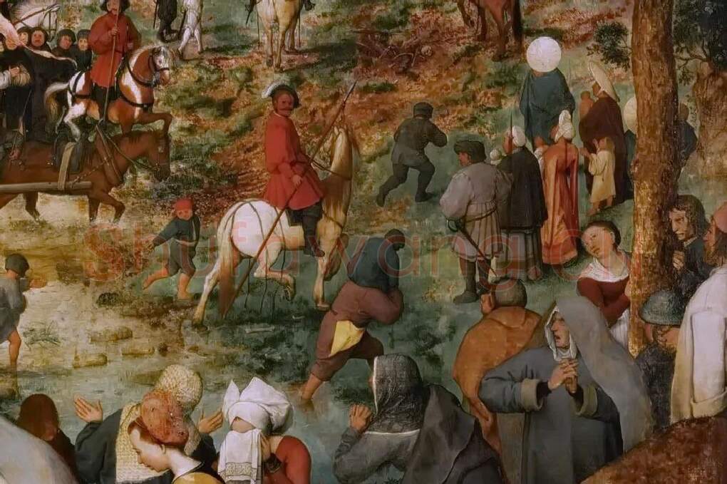 彼得·勃鲁盖尔作品《基督受难》局部 (2)