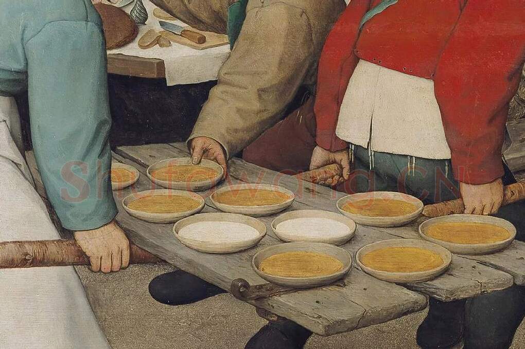 彼得·勃鲁盖尔作品《农民的婚礼》局部 (3)