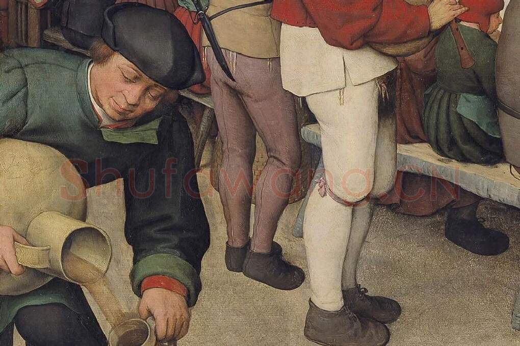 彼得·勃鲁盖尔作品《农民的婚礼》局部 (5)