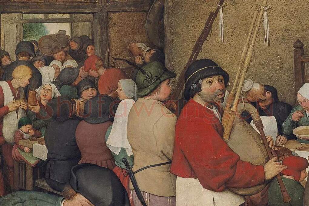 彼得·勃鲁盖尔作品《农民的婚礼》局部 (6)