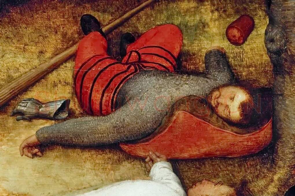 老勃鲁盖尔作品《安乐乡》局部 (2)