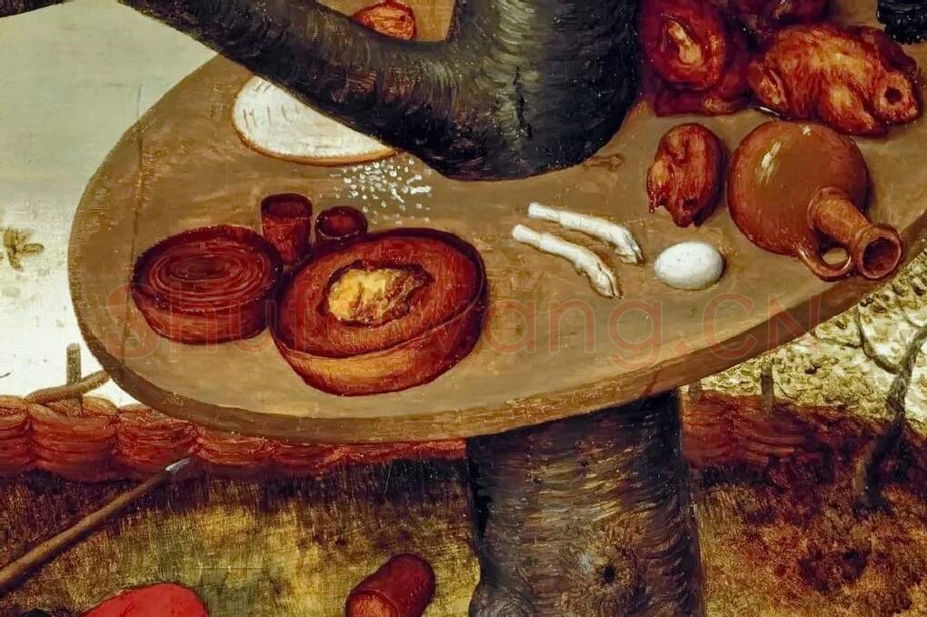 老勃鲁盖尔作品《安乐乡》局部 (5)