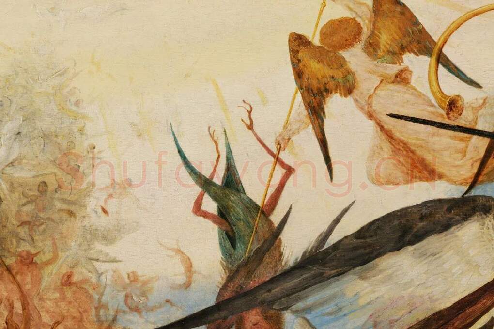 老勃鲁盖尔作品《叛逆天使的堕落》高清大图局部 (8)