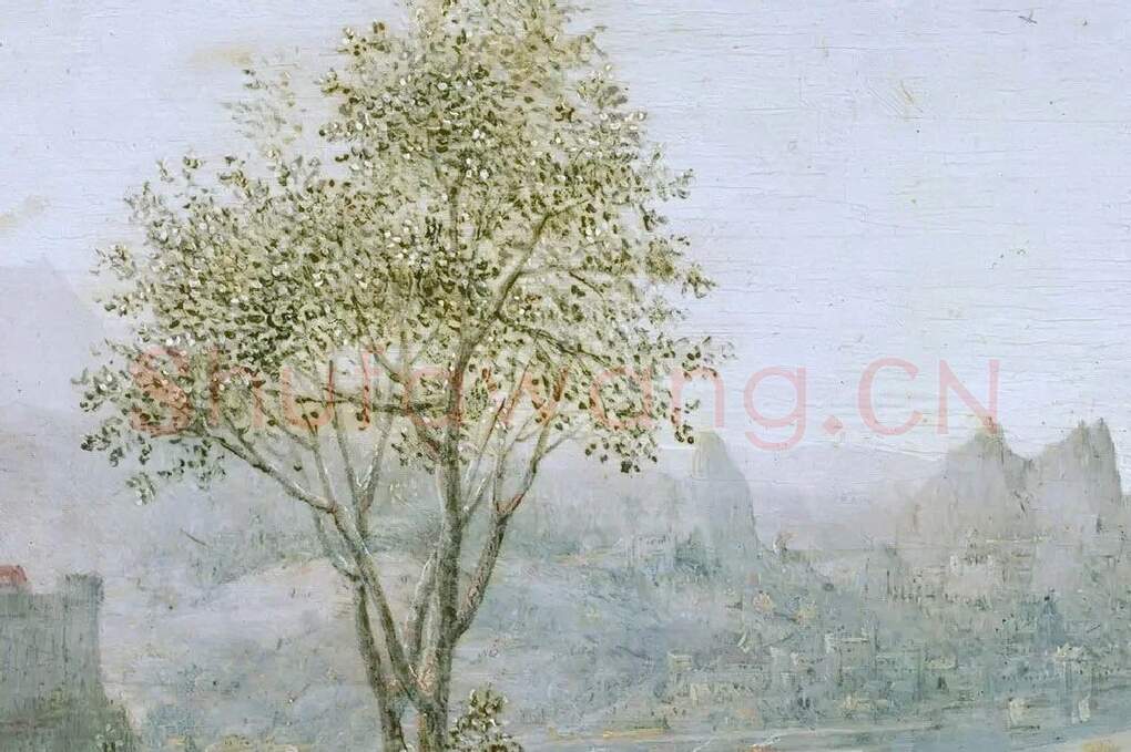 老勃鲁盖尔作品《绞刑架下的舞蹈》局部 (6)