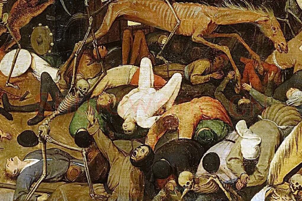 老勃鲁盖尔油画《死神的胜利》局部 (2)
