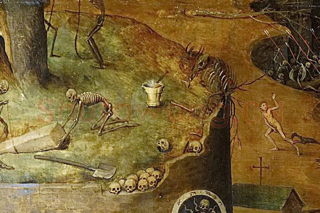 老勃鲁盖尔油画《死神的胜利》局部 (6)