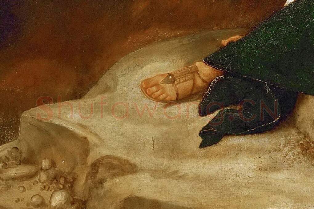 乔尔乔内作品《三位哲学家》局部 (5)