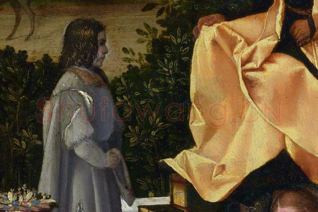 乔尔乔内作品《向诗人致敬》局部 (2)