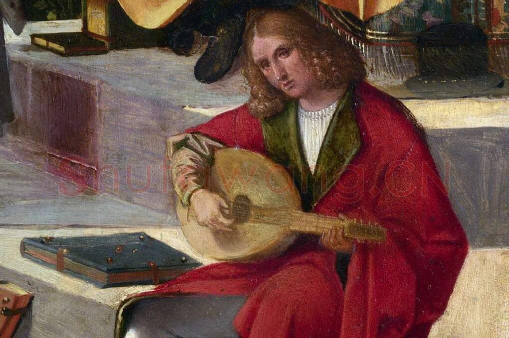 乔尔乔内作品《向诗人致敬》局部 (3)