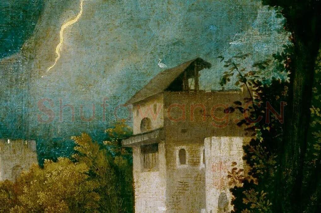 乔尔乔内作品《暴风雨》局部 (4)