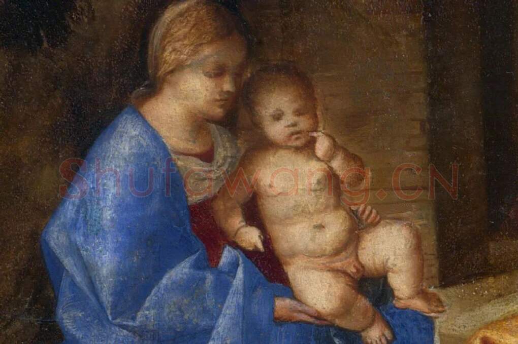 乔尔乔内作品《三博士来朝》局部 (1)