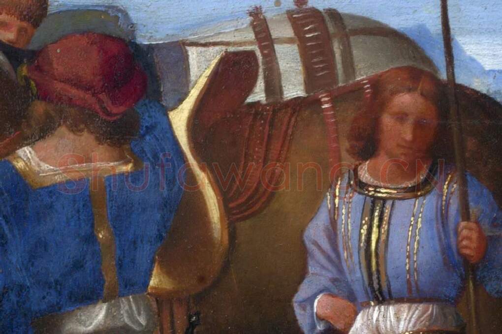 乔尔乔内作品《三博士来朝》局部 (6)