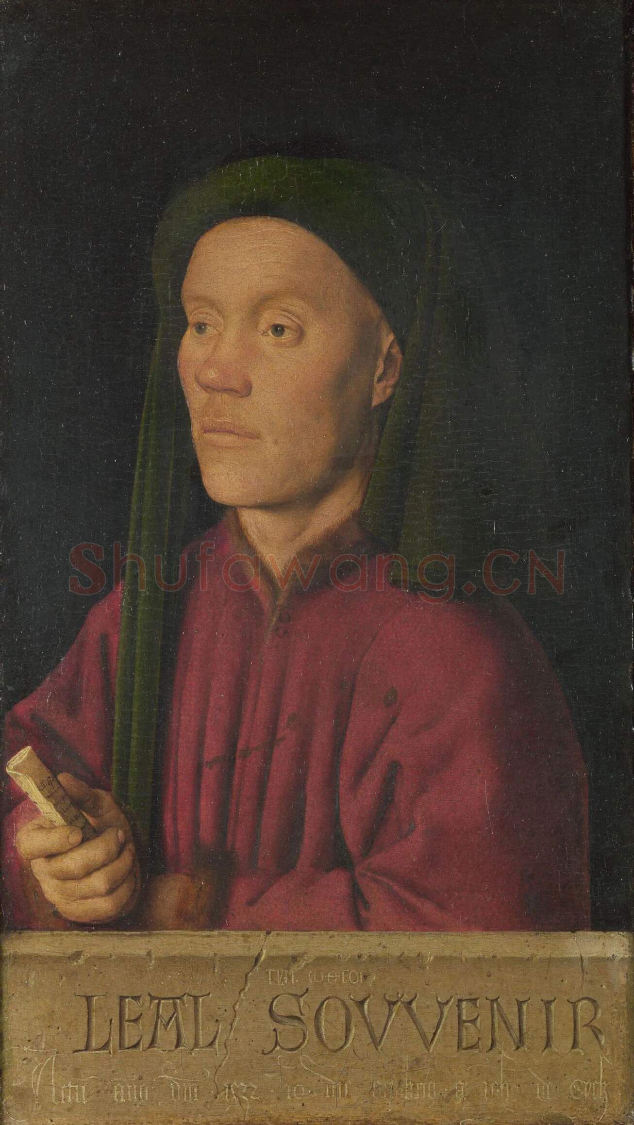 扬·凡·艾克作品《一个年轻男子的肖像》高清图片