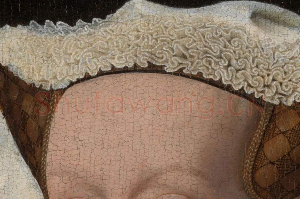 扬·凡·艾克肖像画作品《玛格丽特肖像》局部 (2)