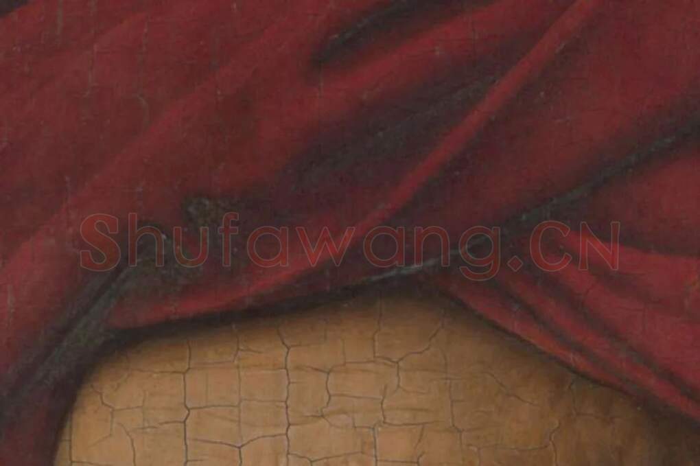 扬·凡·艾克油画头像《戴着头巾的自画像》局部 (3)