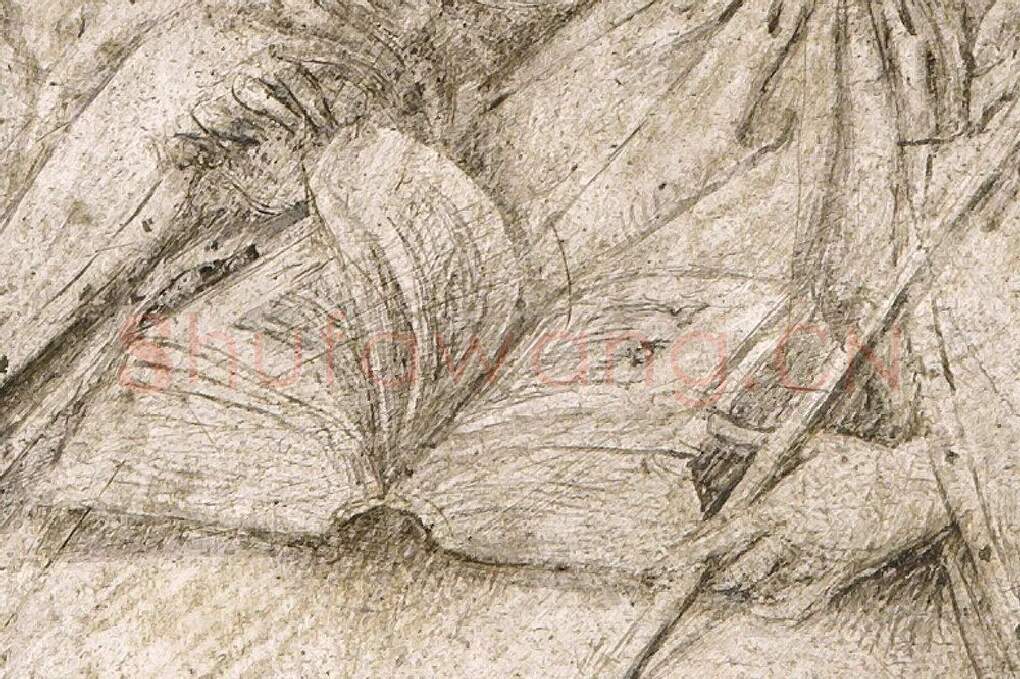 扬·凡·艾克作品《圣芭芭拉》高清大图局部 (2)