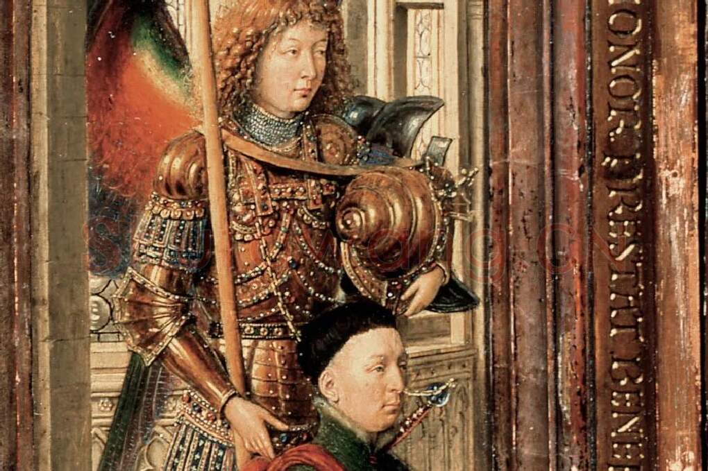 扬·凡·艾克祭坛画作品《德累斯顿三联画》局部 (2)