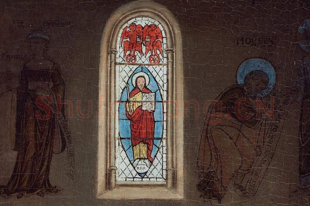 扬·凡·艾克油画作品《天使报喜》局部 (6)