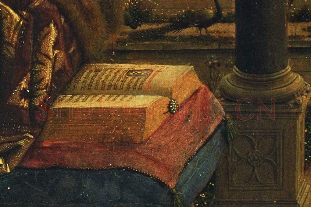 扬·凡·艾克作品《罗兰大臣与圣母子》局部 (3)