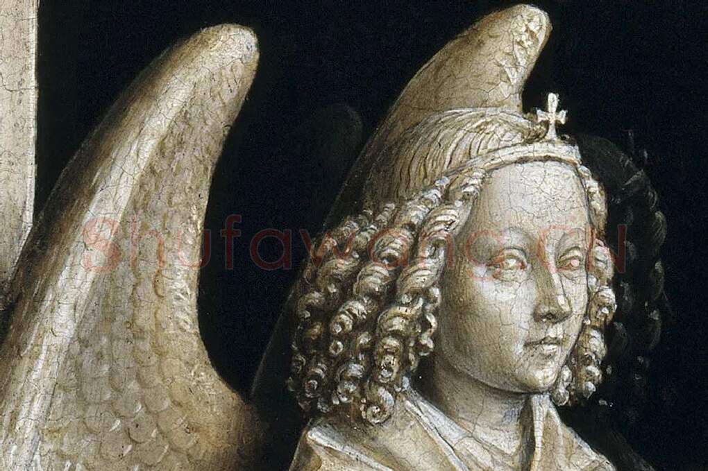 扬·凡·艾克作品《天使报喜》局部 (1)