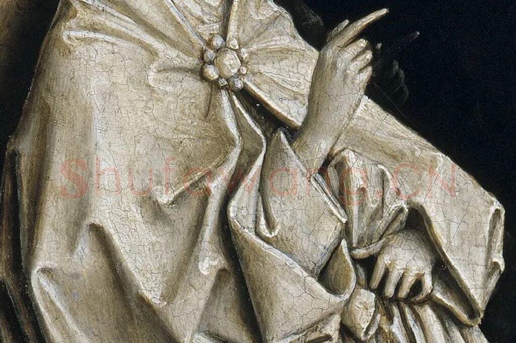 扬·凡·艾克作品《天使报喜》局部 (2)