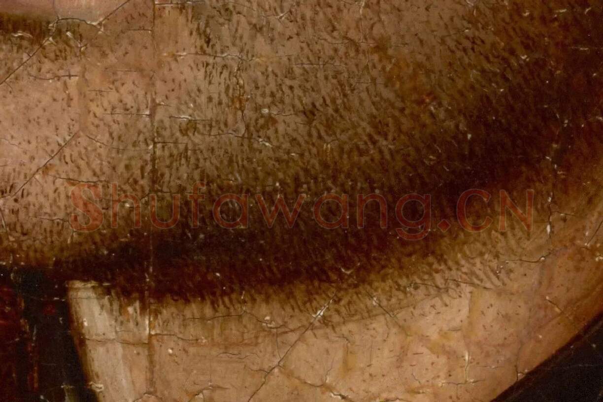 扬·凡·艾克油画肖像《戴蓝色头巾的男人肖像》局部 (3)