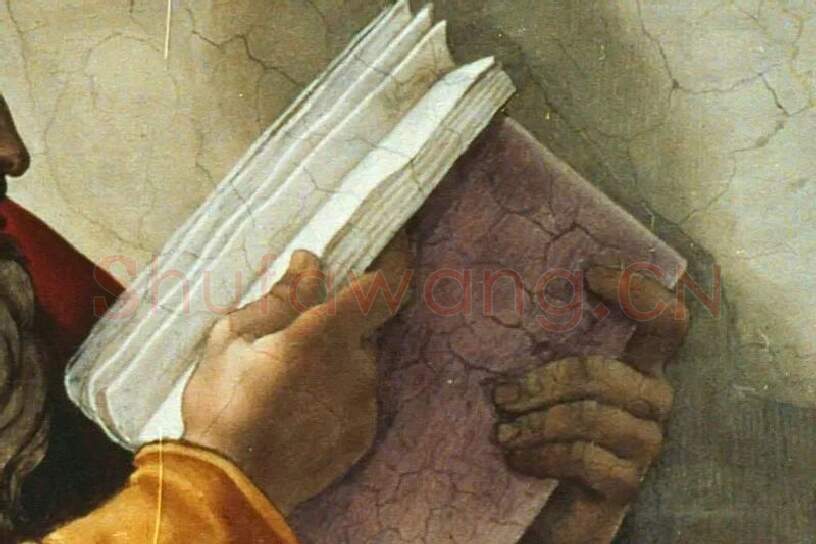 米开朗基罗西斯廷教堂的壁画《先知撒迦利亚》局部 (2)