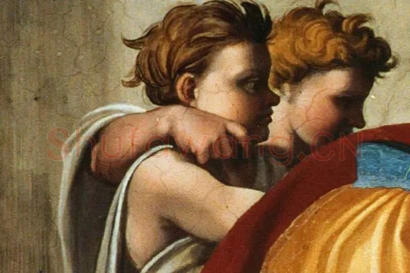 米开朗基罗西斯廷教堂的壁画《先知撒迦利亚》局部 (3)