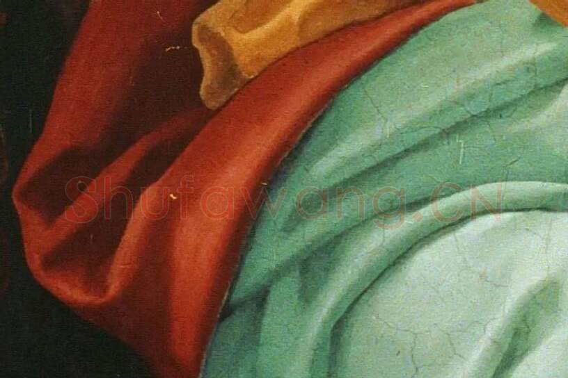 米开朗基罗西斯廷教堂的壁画《先知撒迦利亚》局部 (4)