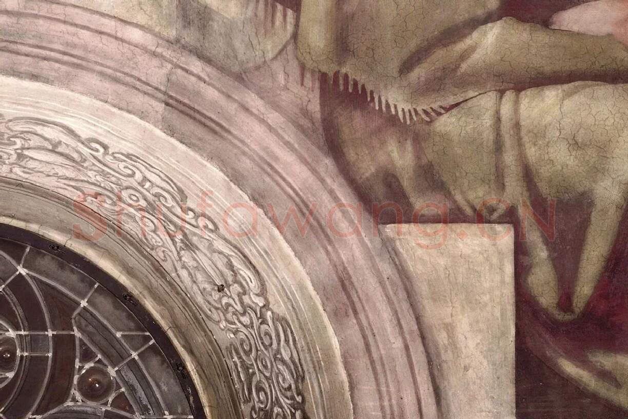 米开朗基罗西斯廷教堂天顶壁画《基督的先祖》局部 (3)