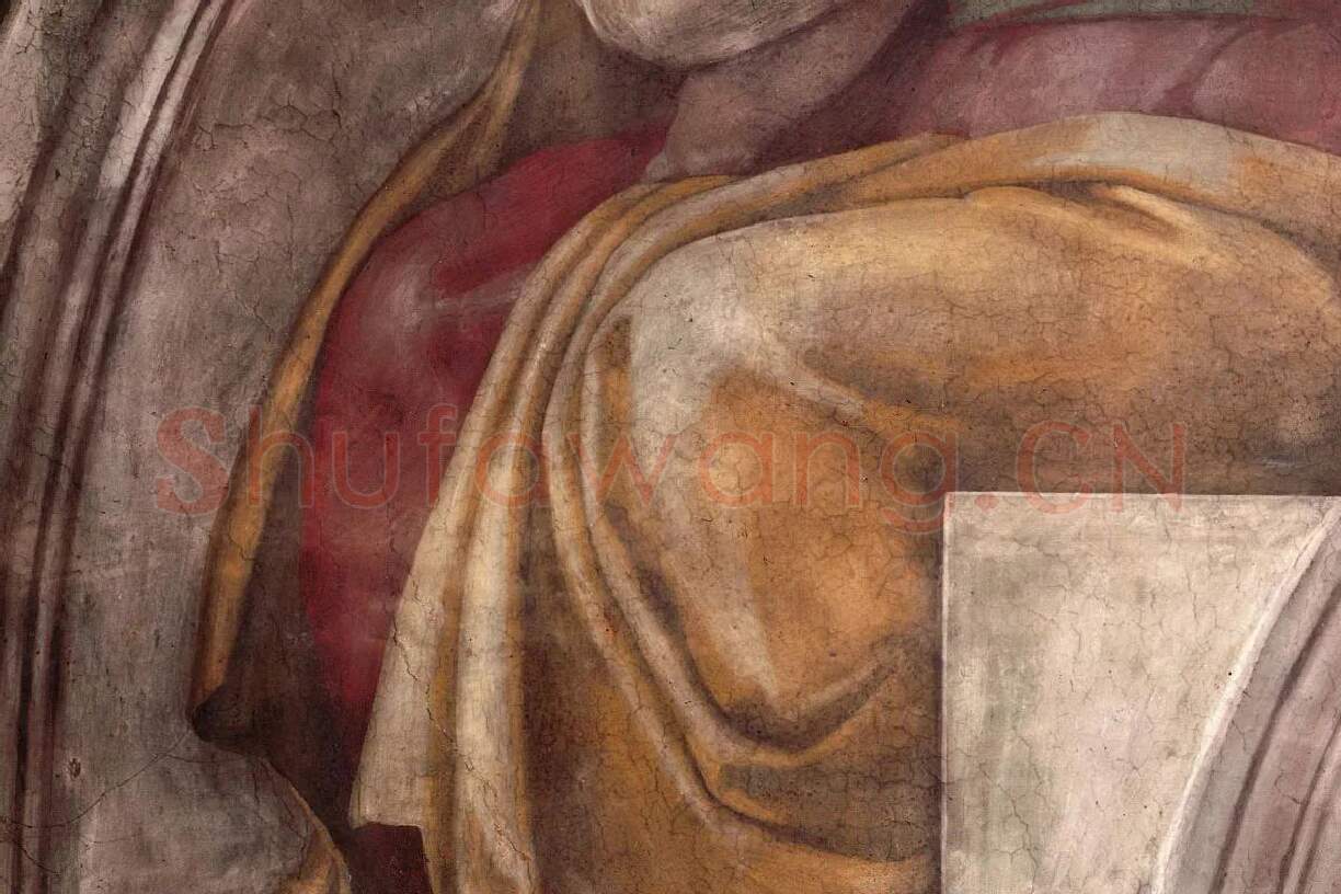 米开朗基罗西斯廷教堂天顶壁画《基督的先祖》局部 (4)