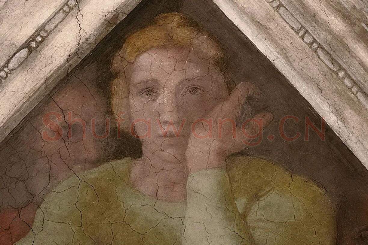 西斯廷教堂的壁画 基督的祖先局部 (1)