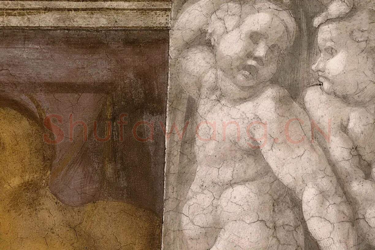 西斯廷教堂的壁画 基督的祖先局部 (4)