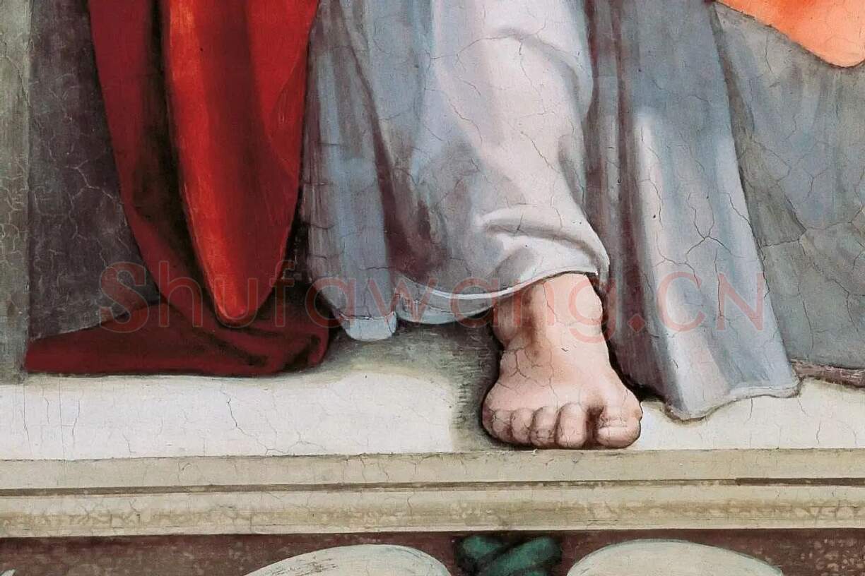 西斯廷教堂天花板壁画《先知乔尔》局部 (5)