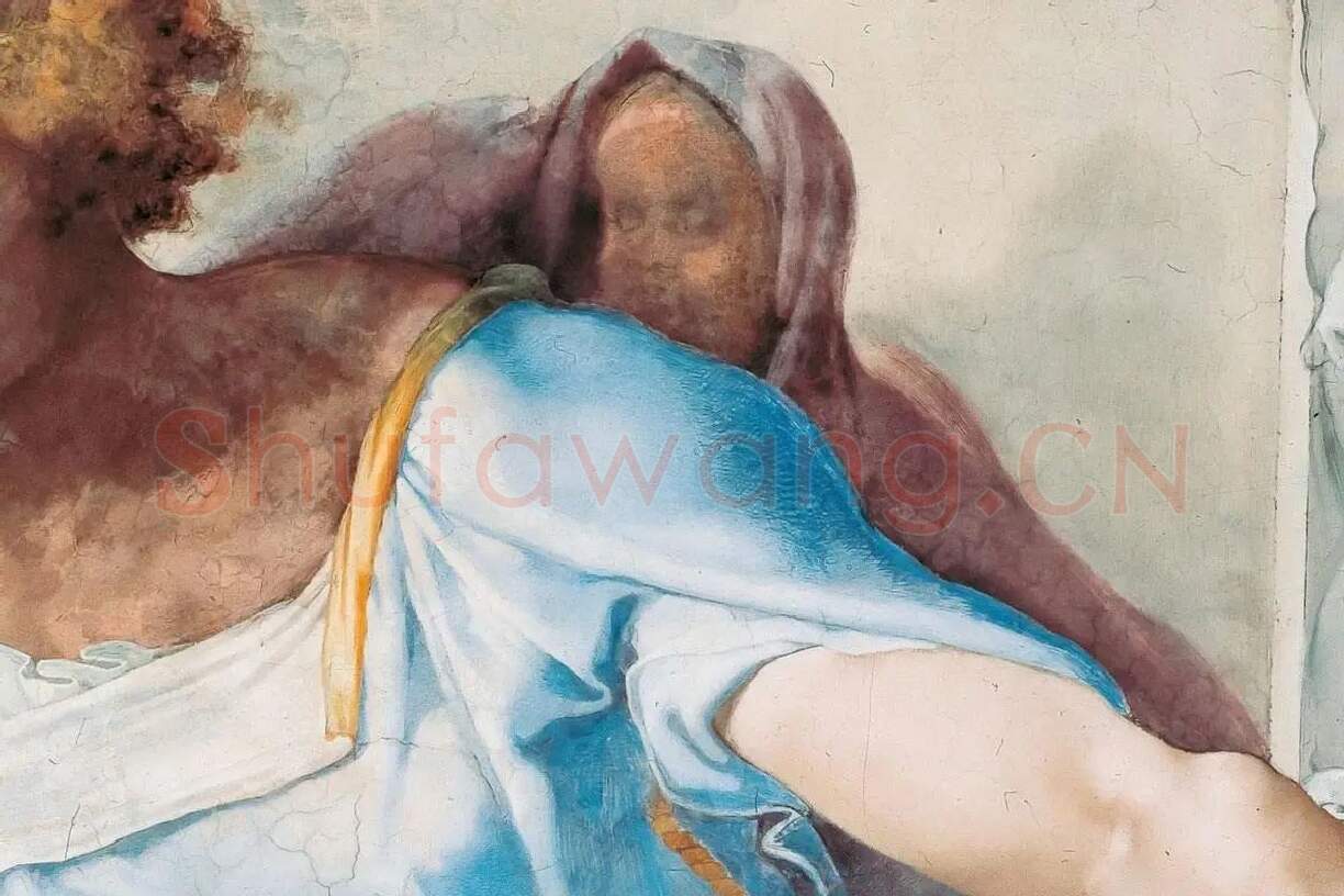 梵蒂冈西斯廷教堂“米开朗基罗”壁画《先知但以理》局部 (2)