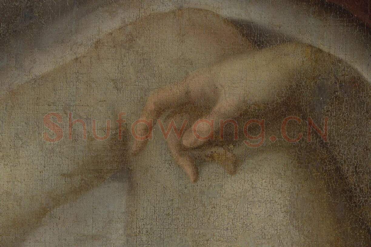 米开朗基罗绘画作品《列达与天鹅》局部 (3)