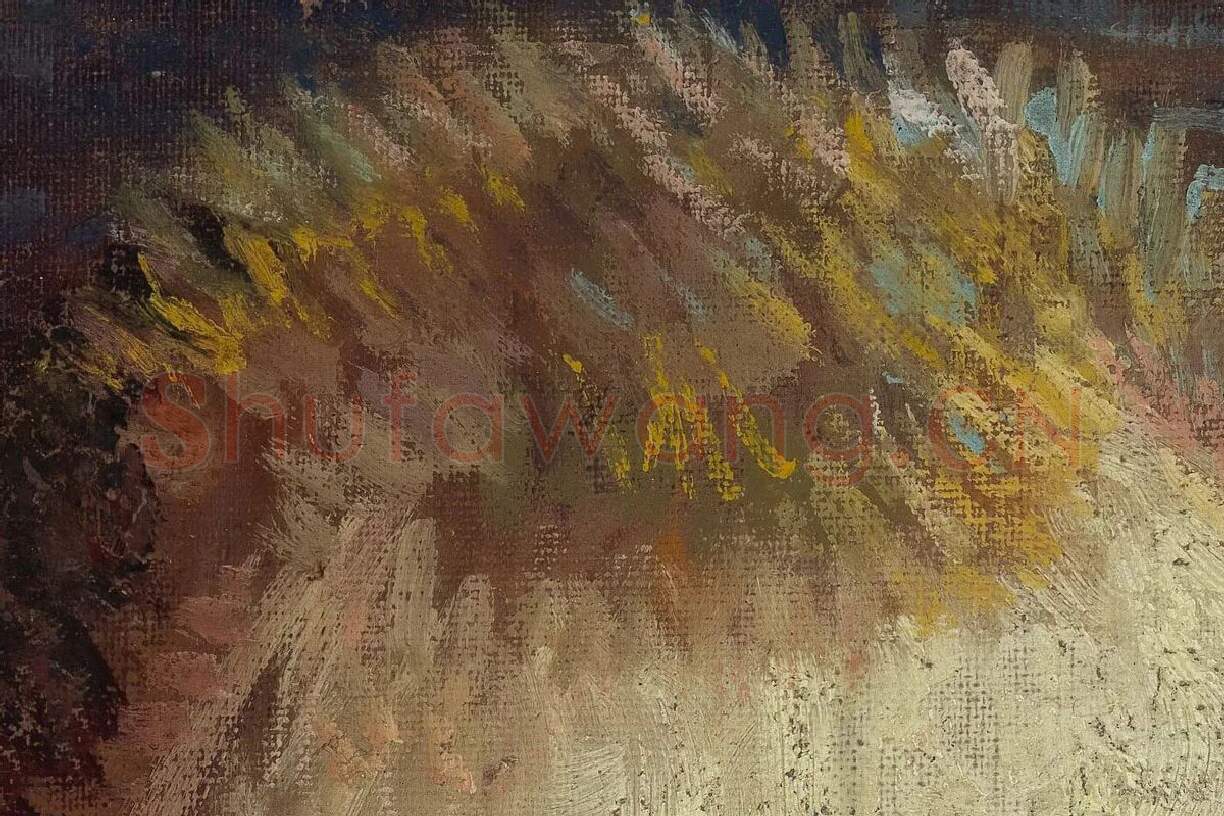 梵高油画头像作品《自画像》局部 (3)