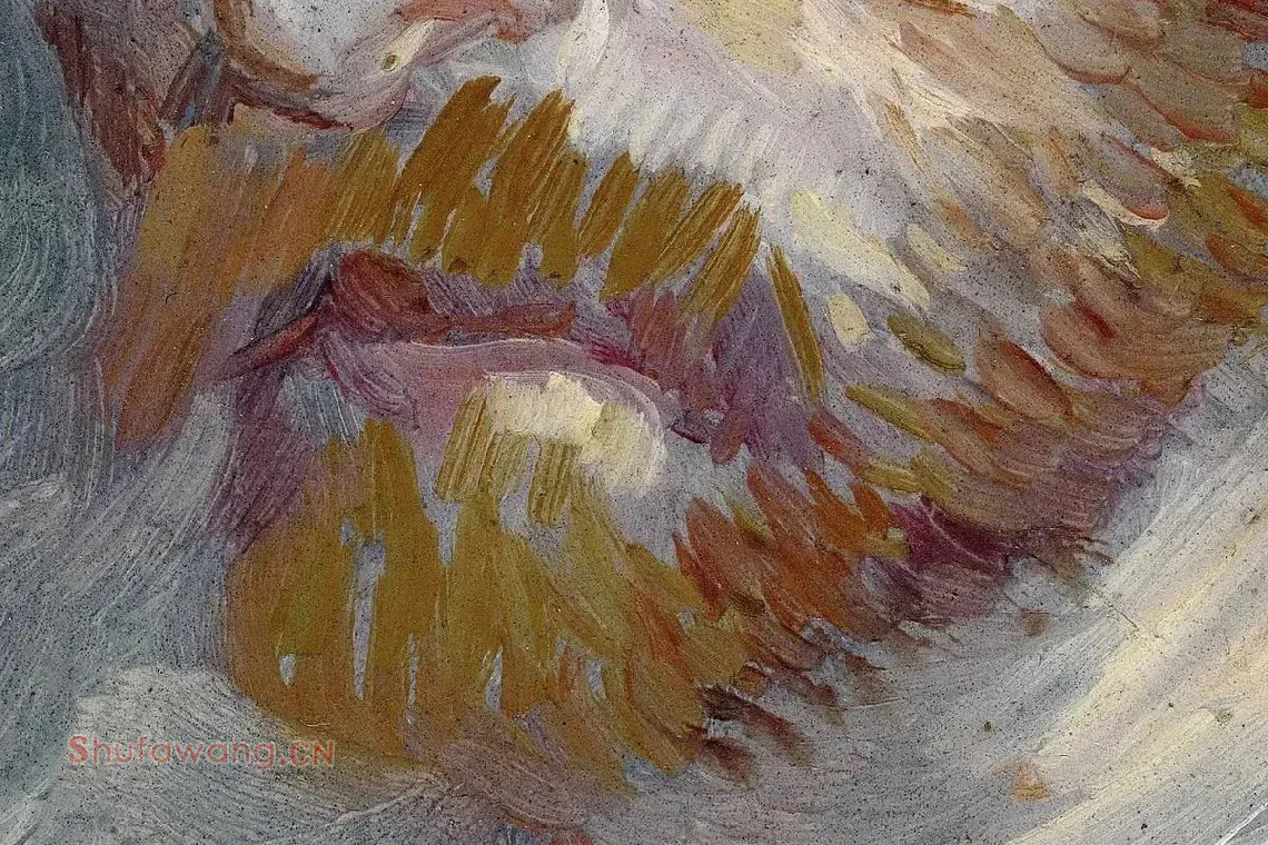 梵高自油画肖像作品《自画像》局部 (2)