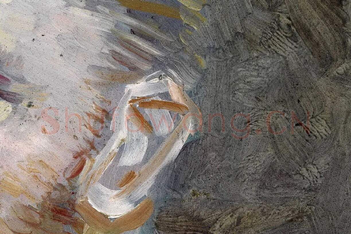 梵高自油画肖像作品《自画像》局部 (3)