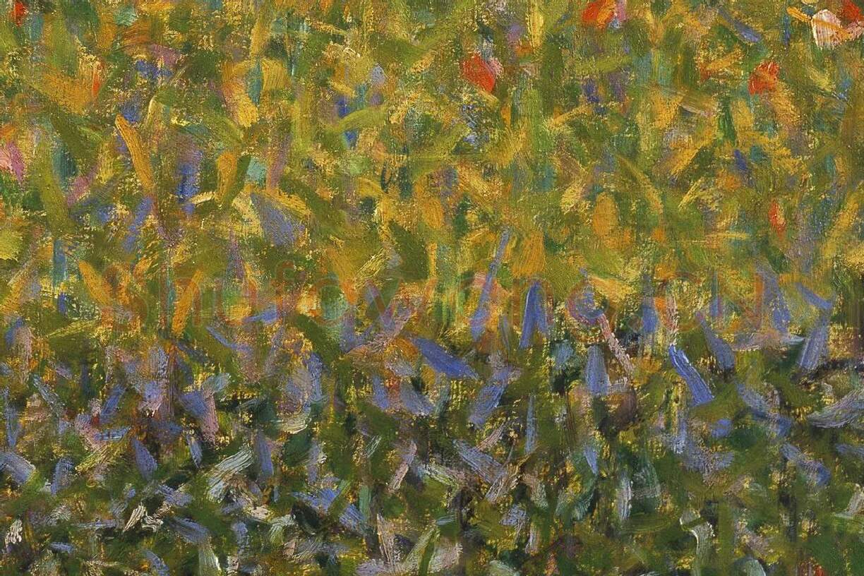 修拉点彩风景《Alfalfa, St