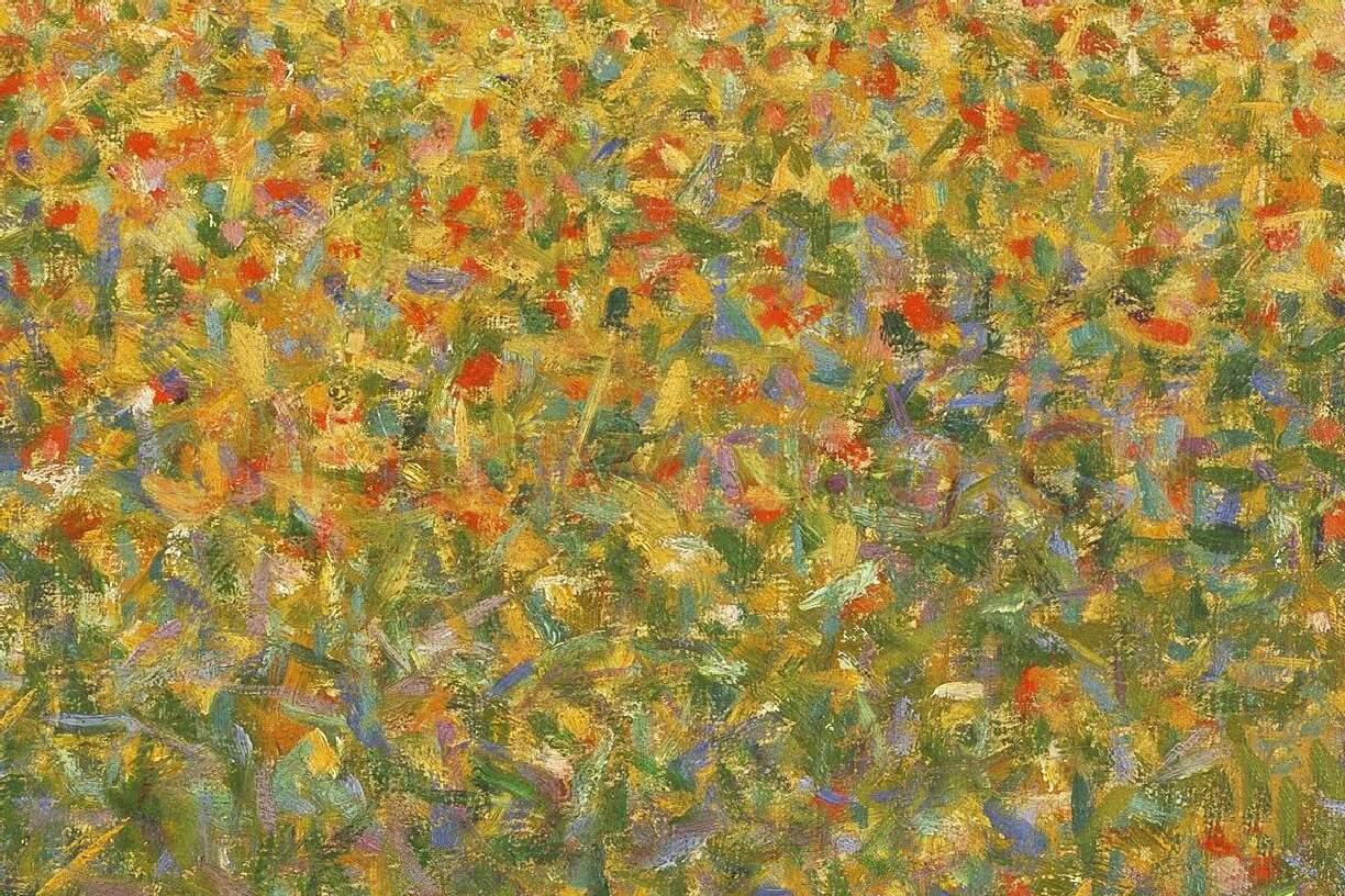 修拉点彩风景《Alfalfa, St